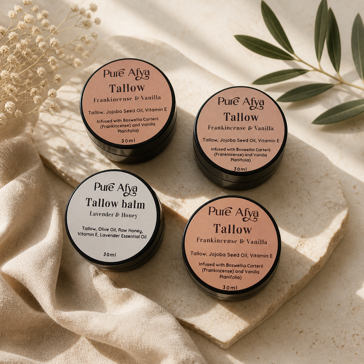 Frankincense & Vanilla Tallow Cream