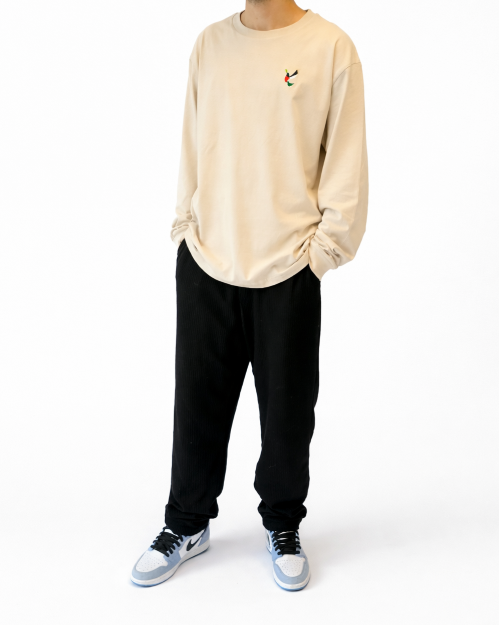 Long sleeves cotton tee