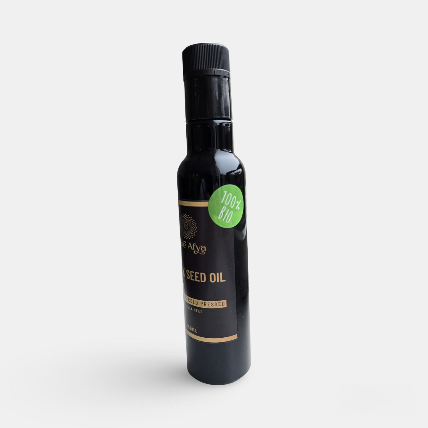 100% Cold-Pressed Organic Blackseed Oil In MIRON-glas Bottle