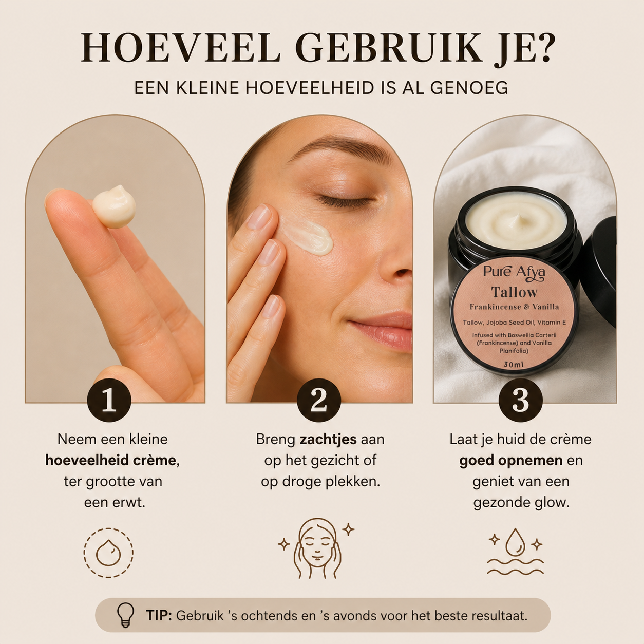 Frankincense & Vanilla Tallow Cream