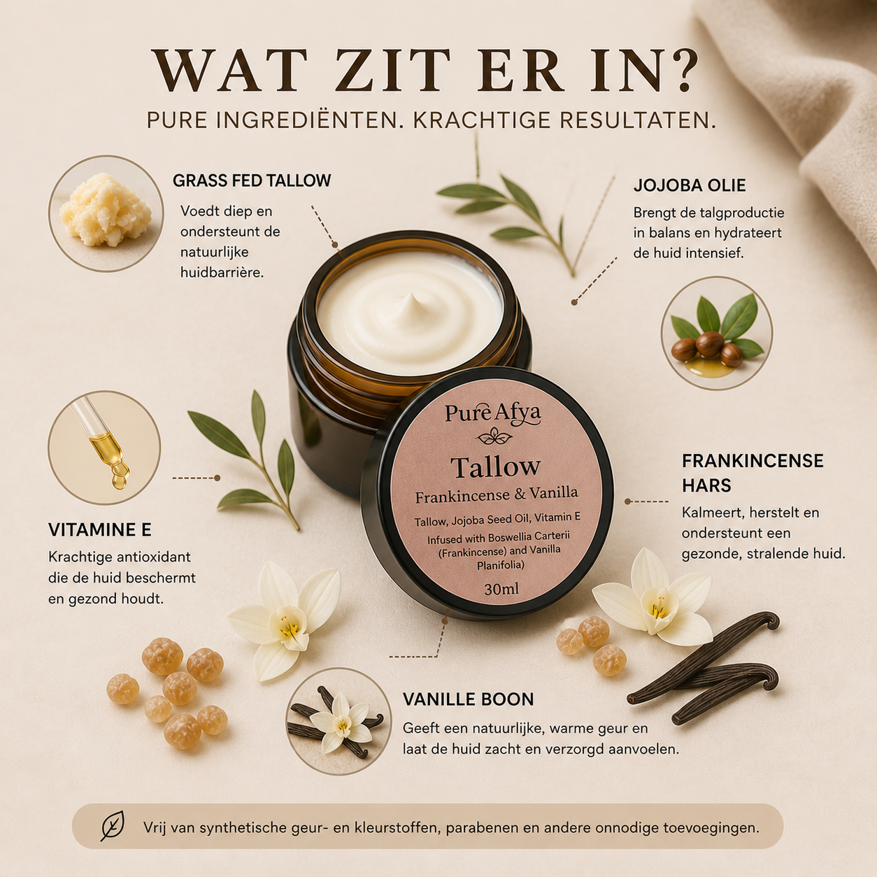 Frankincense & Vanilla Tallow Cream